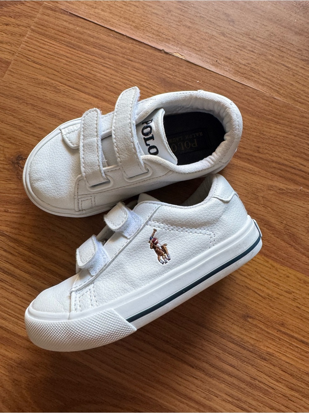 Polo by Ralph Lauren Toddler White Leather Size -7